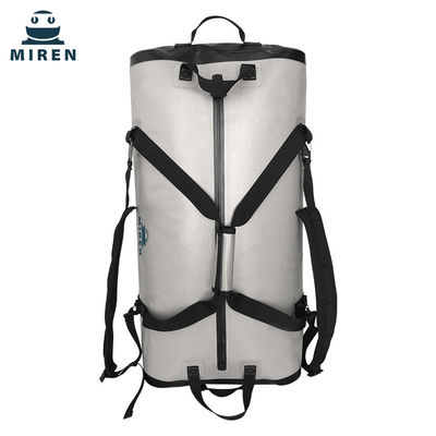 Borsone Dry Bag resistente all'acqua 70 litri Colore grigio chiaro Materiale TPU
