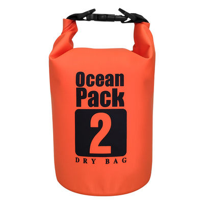 Borsa asciutta a perfetta tenuta del PVC, borsa impermeabile 2 litri per l'OEM di pesca di nuoto
